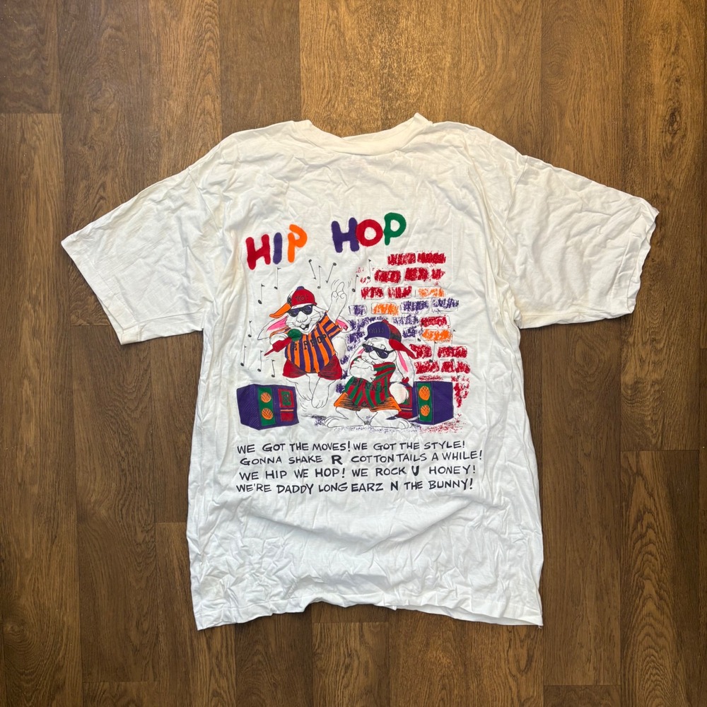 Vintage 1980s 1990s Dream Seekers All Cotton Hip Hop Rabbits Baggy T Shirt